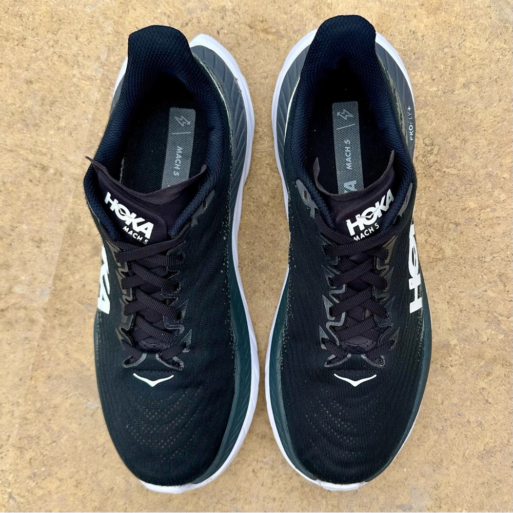 Size 9.5 D Men’s - Hoka One One Mach 5 Black Castlerock - Picture 5 of 8